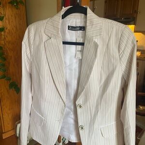 7th Avenue Design studio Women’s Striped Blazer - Cream